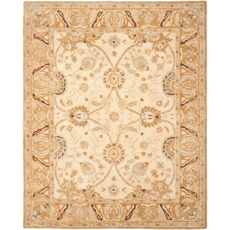 Anatolia AN558 Hand Tufted Indoor Area Rug - Silver/Light Brown - 8'x10' - Safavieh