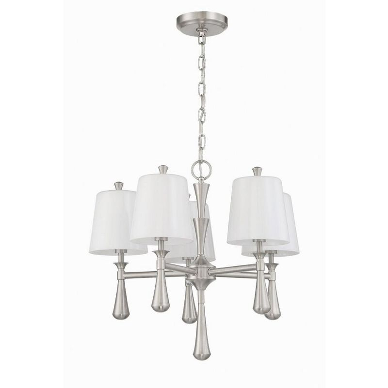 Craftmade Lighting Palmer 5 - Light Chandelier in  Brushed Polished Nickel