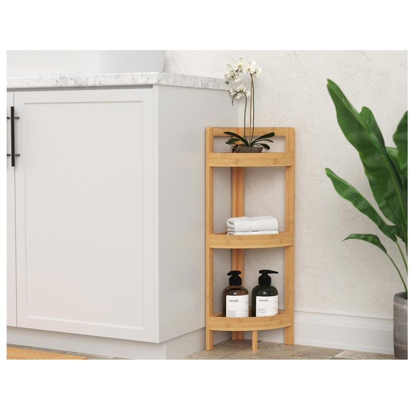 ClosetMaid 3-Tier Bamboo Corner Shelf - ClosetMaid