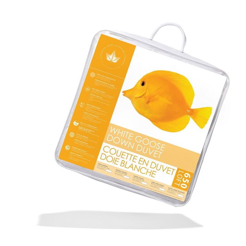 Canadian Down & Feather Company - 650 Loft White Goose Down Comforter Duvet Insert,  Winter Weight - Twin Size