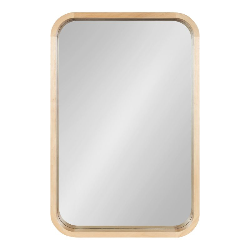 Kate and Laurel Hutton Wood Rectangle Mirror, 20x30, Natural
