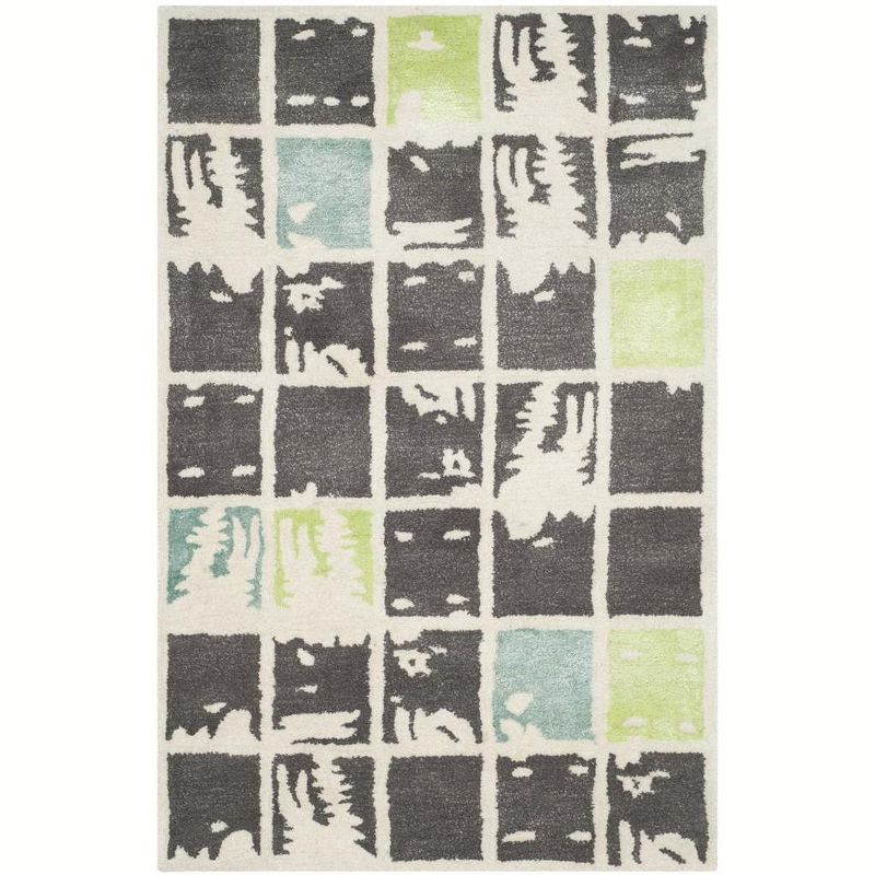 Bella BEL130 Hand Tufted Indoor Accent Rug - Grey/Ivory - 2'x3' - Safavieh