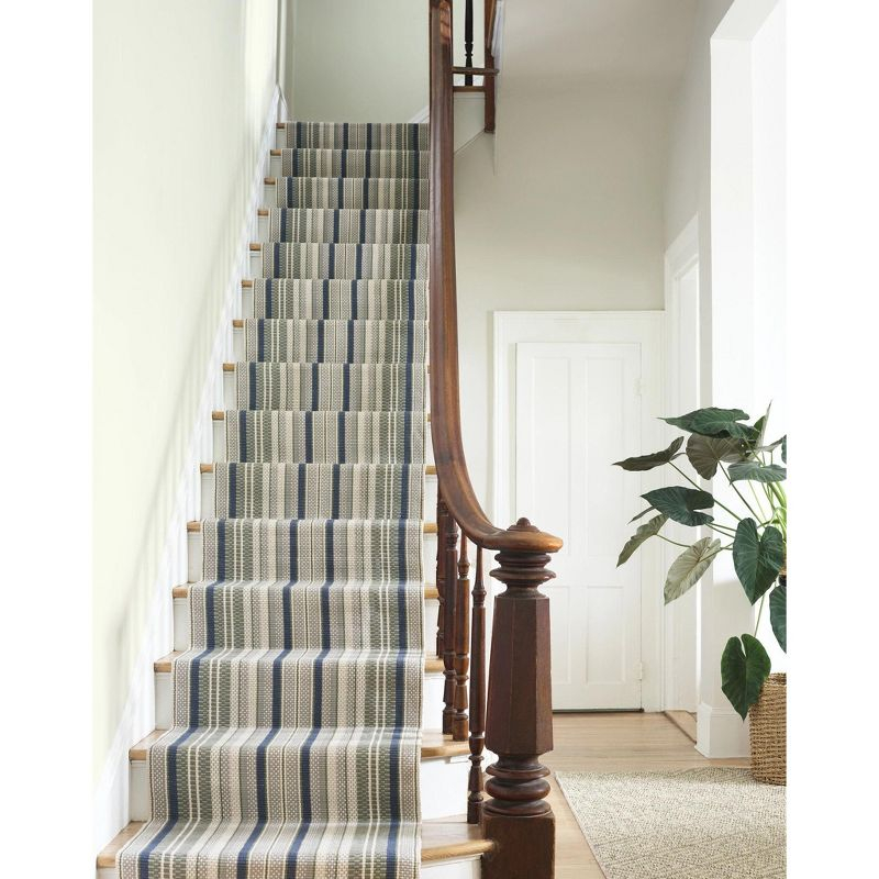 Bay Stripe Handwoven Cotton Rug