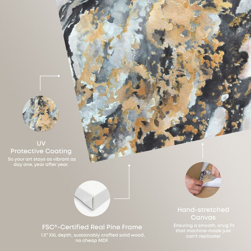 Art Remedy Creative Gold Boho Neutral Abstract Wall Art, 10" x 15", Gallery Wrapped