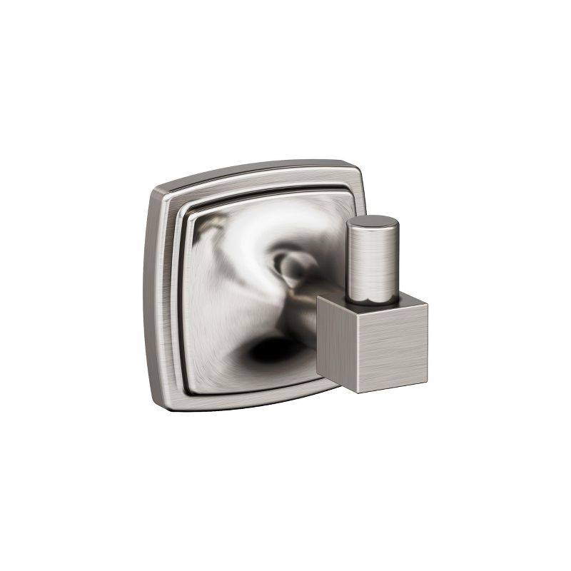 Amerock Stature Brushed Nickel Single Prong Robe Hook