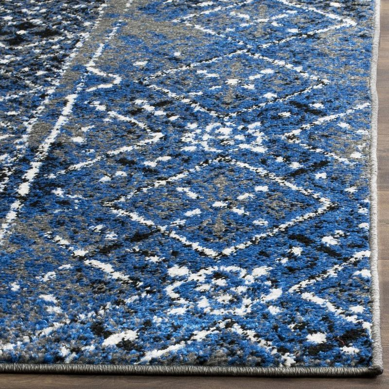 Adirondack ADR111 Machine Made Indoor Runner - Silver/Multi - 2'-6"x10' - Safavieh