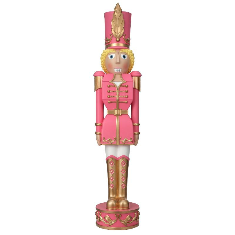 Haute Decor 37" Christmas Female Nutcracker Pink/Gold - Solid Resin Construction