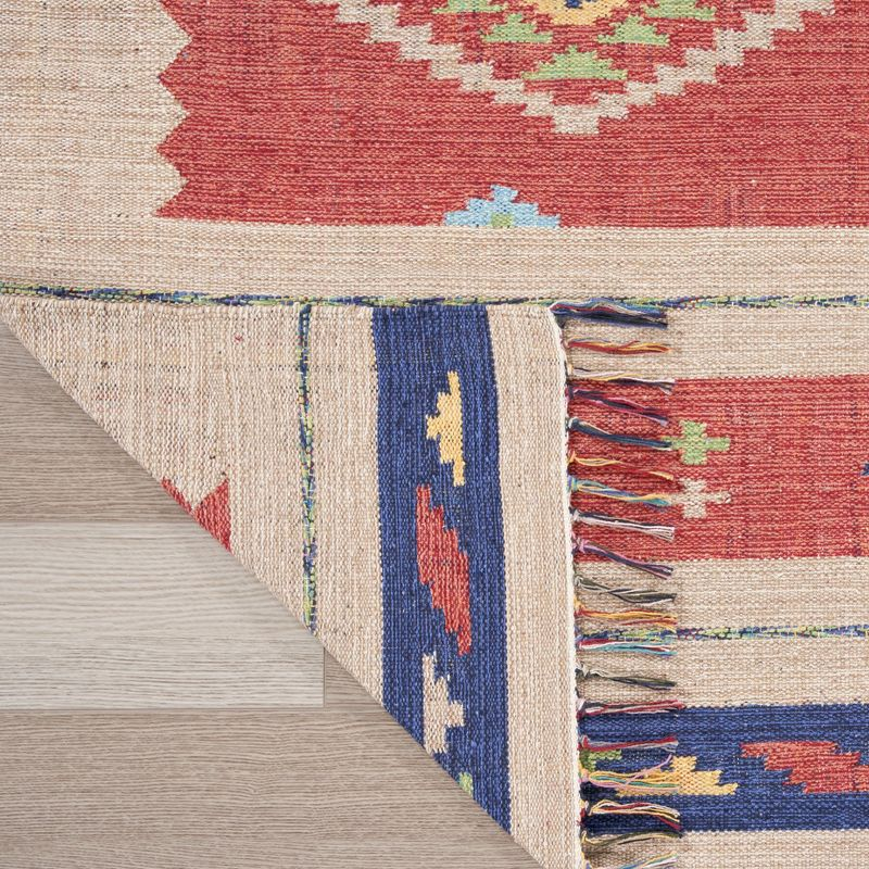 Nourison Baja Boho Geometric Southwestern Flatwoven Indoor Rug