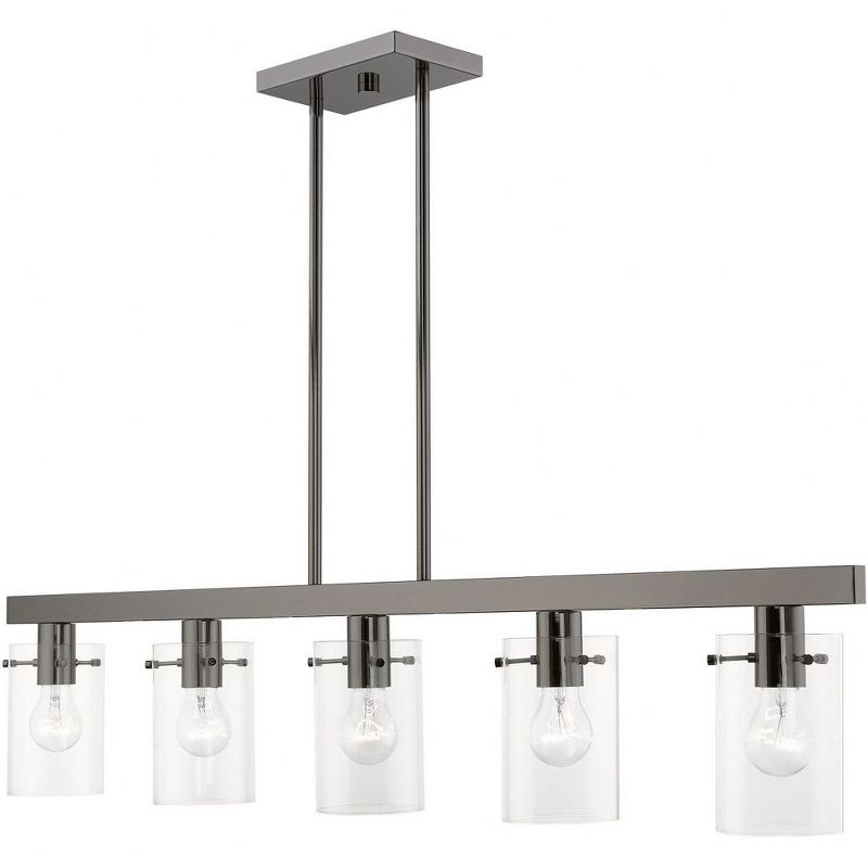 Livex Lighting Munich 5 - Light Chandelier in  Black Chrome