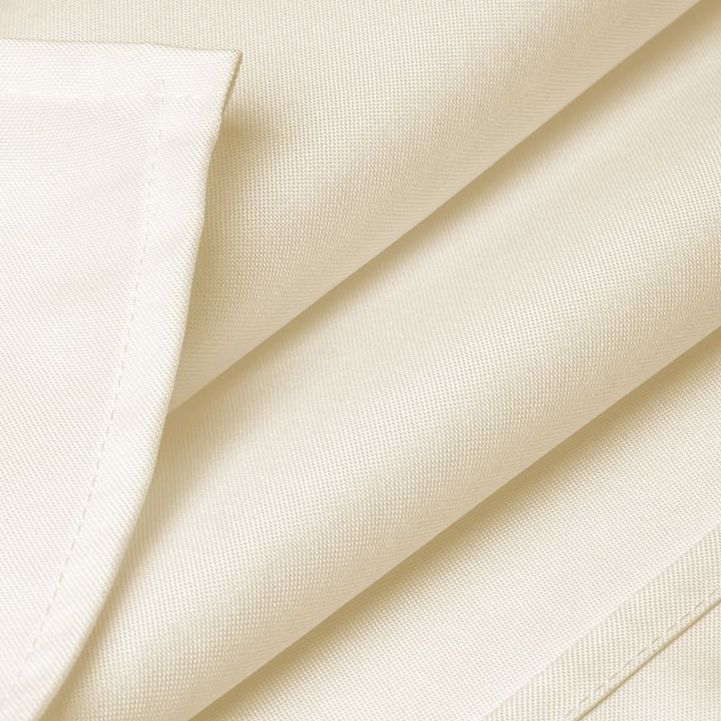 Lann's Linens Polyester Fabric Tablecloth for Wedding, Banquet, Restaurant - 70 x 120 Inch Rectangular - Ivory
