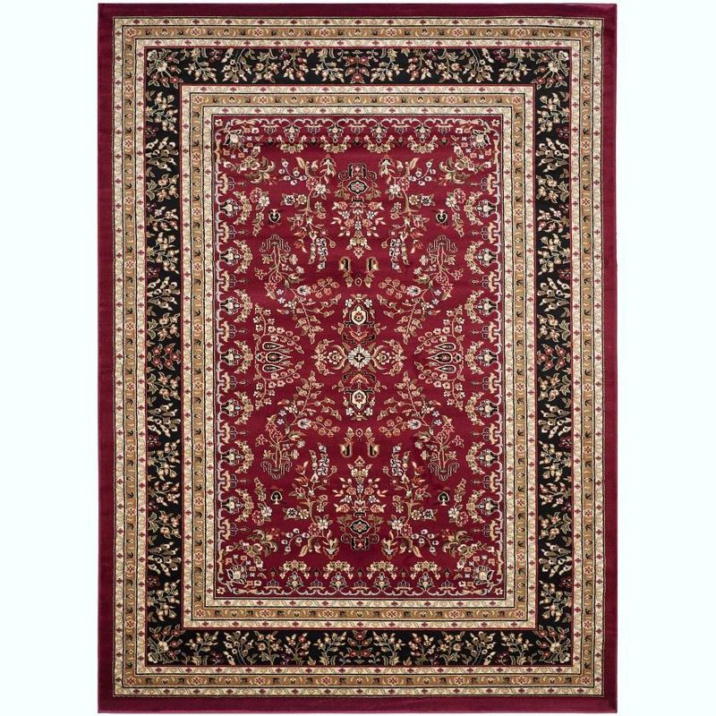 Lyndhurst LNH331 Power Loomed Area Rug - Red/Black - 8'x11' - Safavieh.