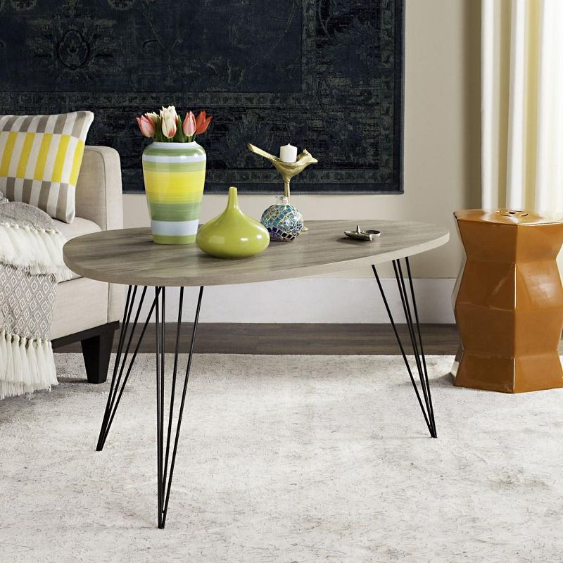 Rocco Coffee Table - Light Grey - Safavieh