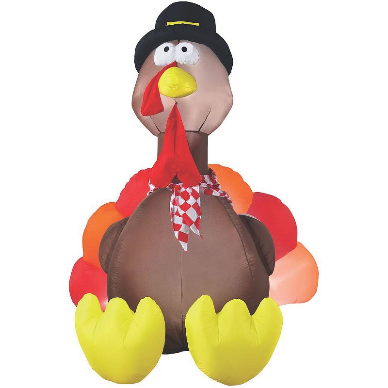 Gemmy Industries Airblown Turkey Thanksgiving Decoration