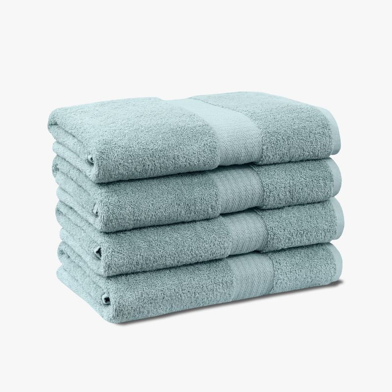 True Classics 4-Piece Bath Towel Set, Blue