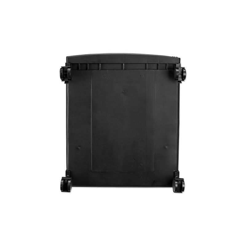Storex Single-Drawer Mobile Filing Cabinet, 1 Legal/Letter-Size File Drawer, Black/Teal, 14.75" x 18.25" x 12.75"