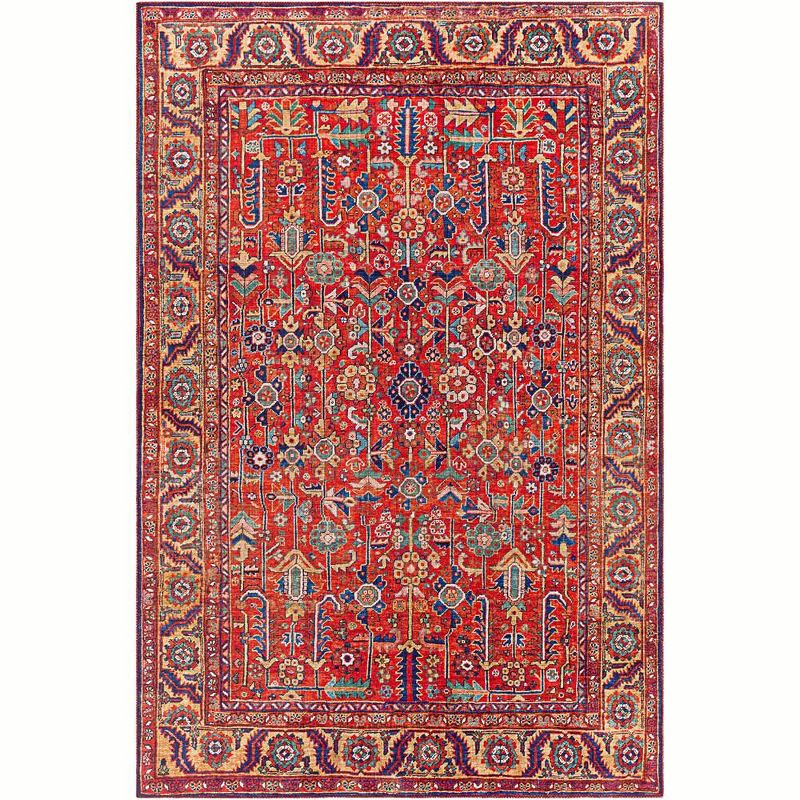 Mark & Day Loveren 5'x7'6" Rectangle Woven Indoor Area Rugs Bright Red