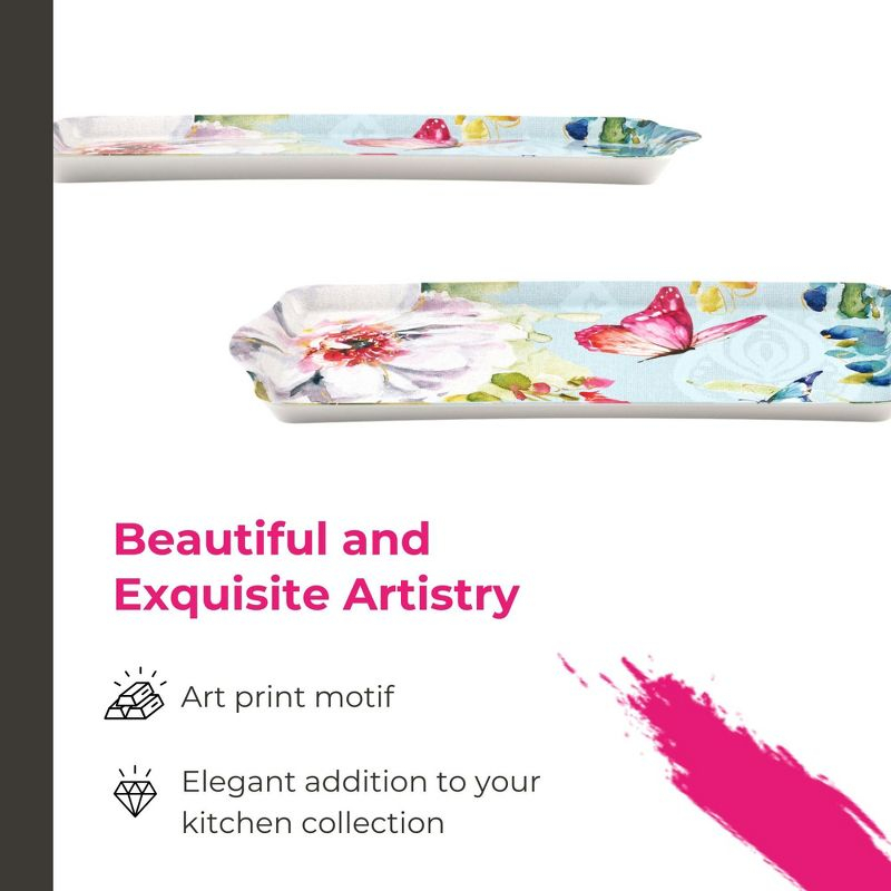 Pimpernel Pimpernel Colorful Breeze Melamine Sandwich Tray 15.1 X6.5"