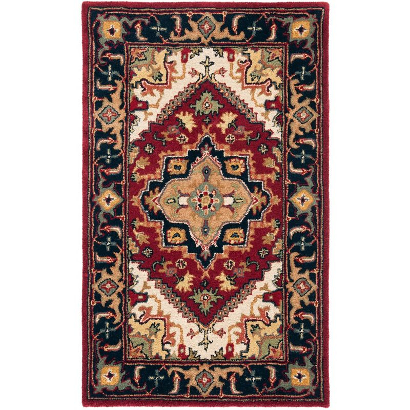 Heritage HG625 Handmade Accent Rug - 2'x3' - Red - Safavieh
