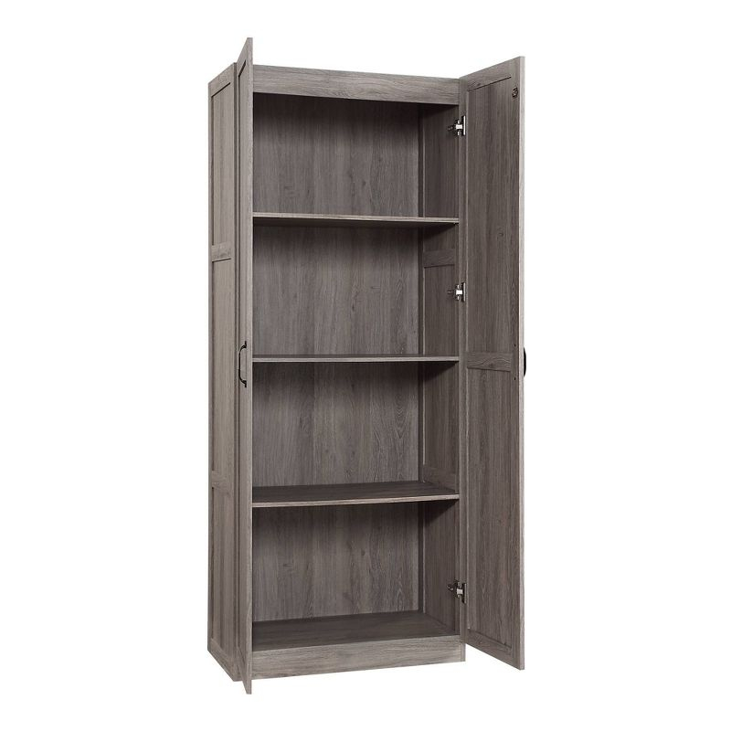 Hopkins Modern 4 Shelf Storage Closet Gray - Manhattan Comfort: MDF Wooden, 2-Door, Divided Storage Cabinet