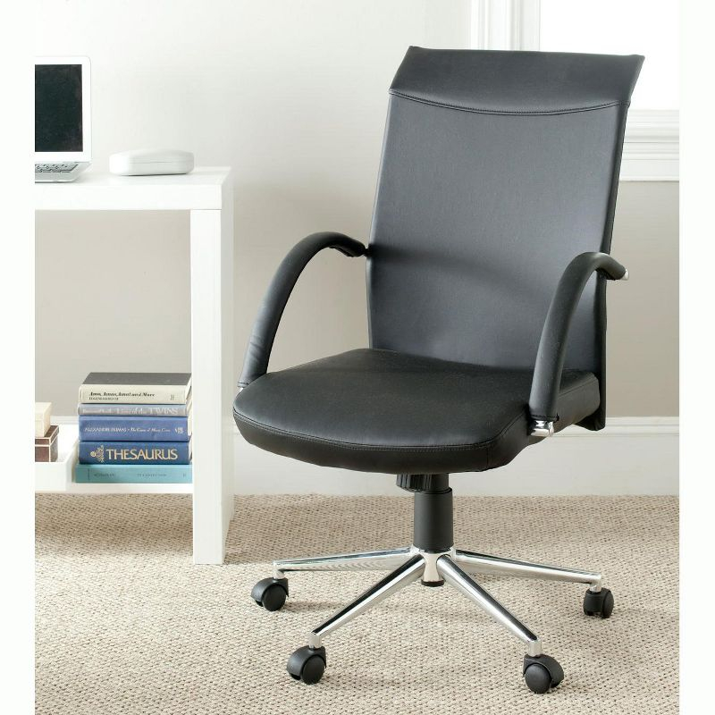 Dejana Desk Chair - Black - Safavieh