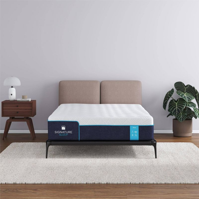 Signature Sleep Bliss 12" Charcoal Cool Gel Memory Foam Mattress Full: Medium Firm, CertiPUR-US, OEKO-TEX Certified