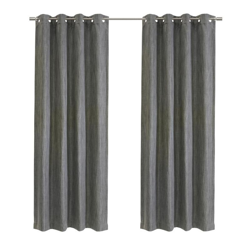 Thermalogic Bryson Provides UV Protection Exclusive Room Darkening Grommet Curtain Panel 52" x 95" Grey