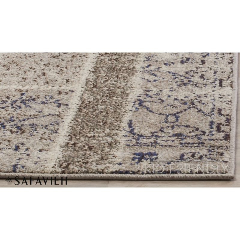 Monaco MNC216 Power Loomed Indoor Area Rug - Grey/Multi - 8'x11' - Safavieh