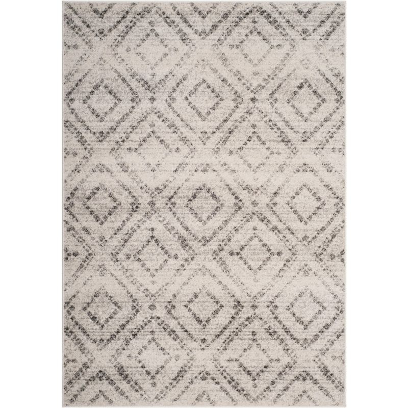 Adirondack ADR131 Non-Shedding Power Loomed Indoor Area Rug - Light Grey/Grey - 6'x9' - Safavieh