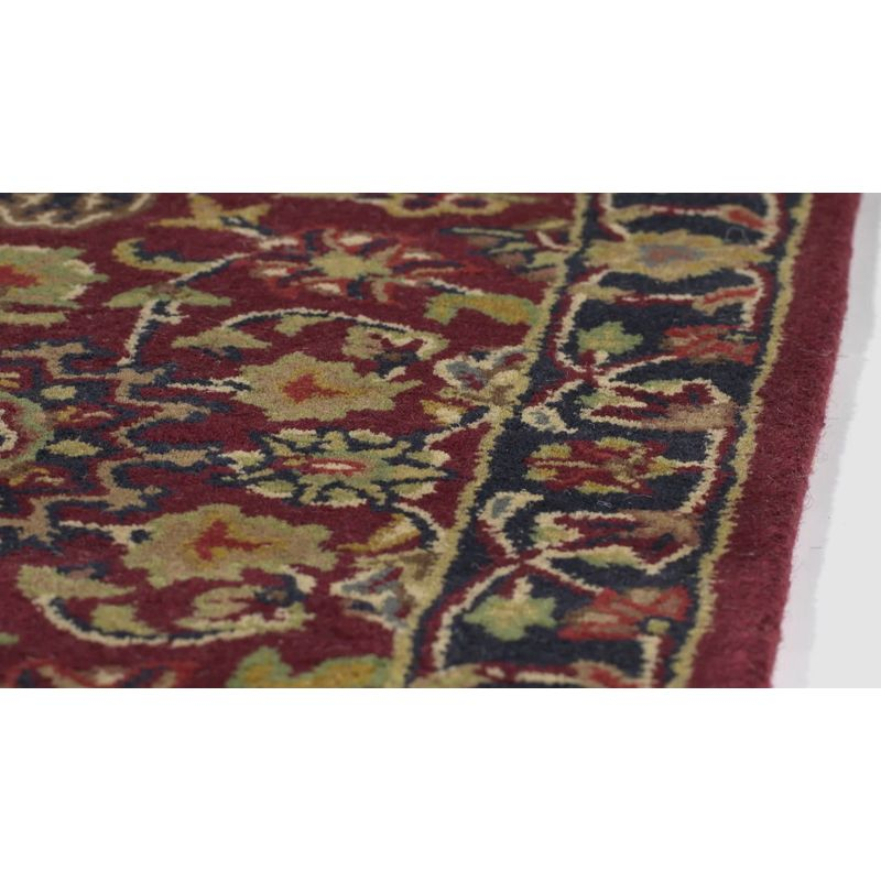 Classic CL362A Hand Tufted Area Rug - Burgundy/Navy - 6'x9' - Safavieh..