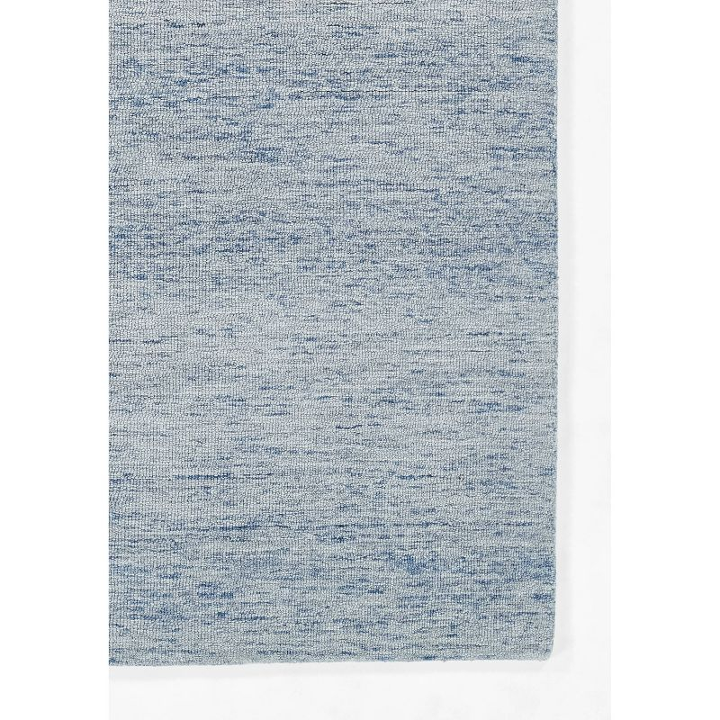 Momeni 2'x3' James Solid Handtufted Accent Rug Light Blue: Wool, Low Pile, Indoor, Rectangle, Cotton Backing