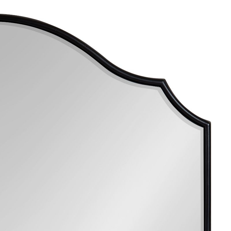 Kate and Laurel Leanna Framed Arch Wall Mirror, 32x28, Black