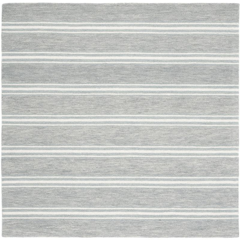 Metro MET601 Hand Tufted Indoor Area Rug - Grey/Ivory - 6'x6' - Safavieh