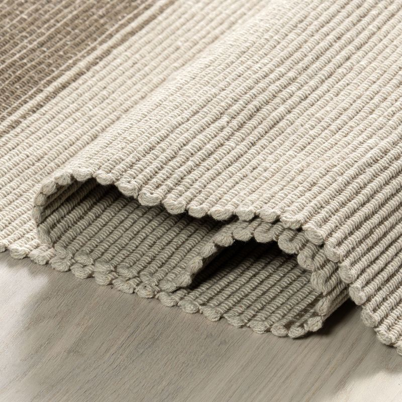 Nuloom Boxelder Checked Cotton Area Rug, 8' x 10', Sand
