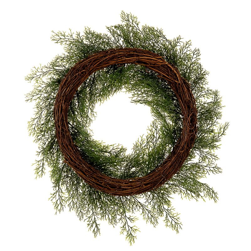 Vickerman 24" Artificial Cedar Wreath.