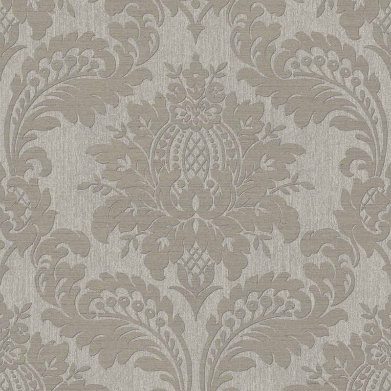 Archive Damask Taupe Wallpaper