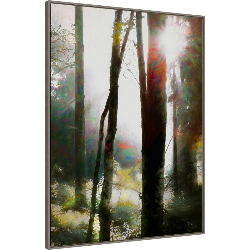 32" x 42" Dare to Believe by Helen White: Amanti Art Canvas, Modern Forest Scene