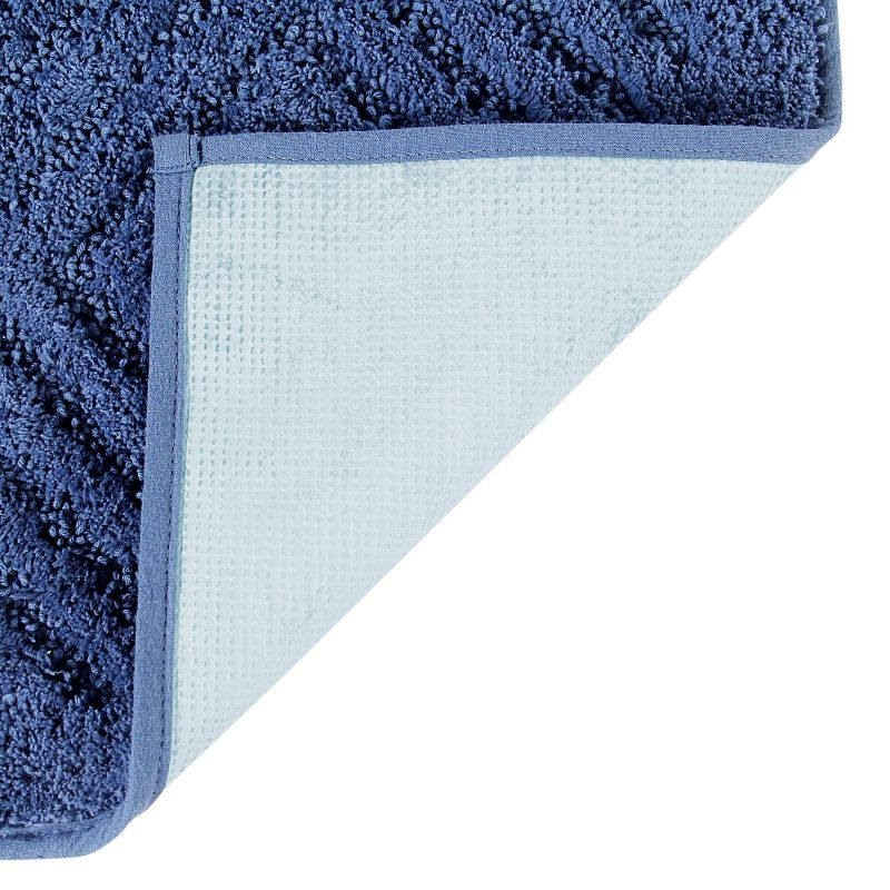 Better Trends Trier 100% Cotton Tufted Non-Skid Backing Bath Rug 30" x 30" Round - Blue
