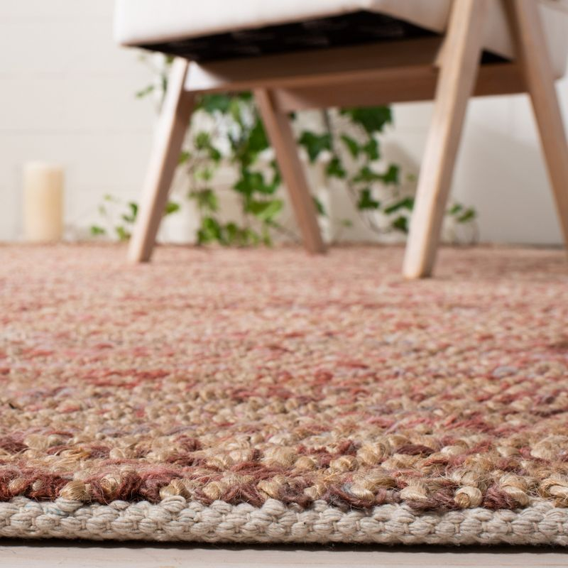 Bohemian BOH901 Hand Woven Indoor Area Rug - Natural/Pink - 5'x8' - Safavieh