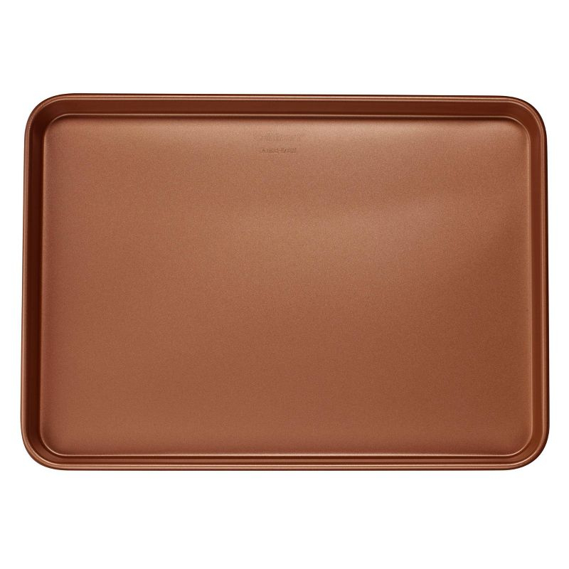 Cuisinart Chef's Classic 17" Non-Stick Bronze Color Baking Sheet - AMB-17BSBZ: Large Rimmed Cookie Sheet Pan