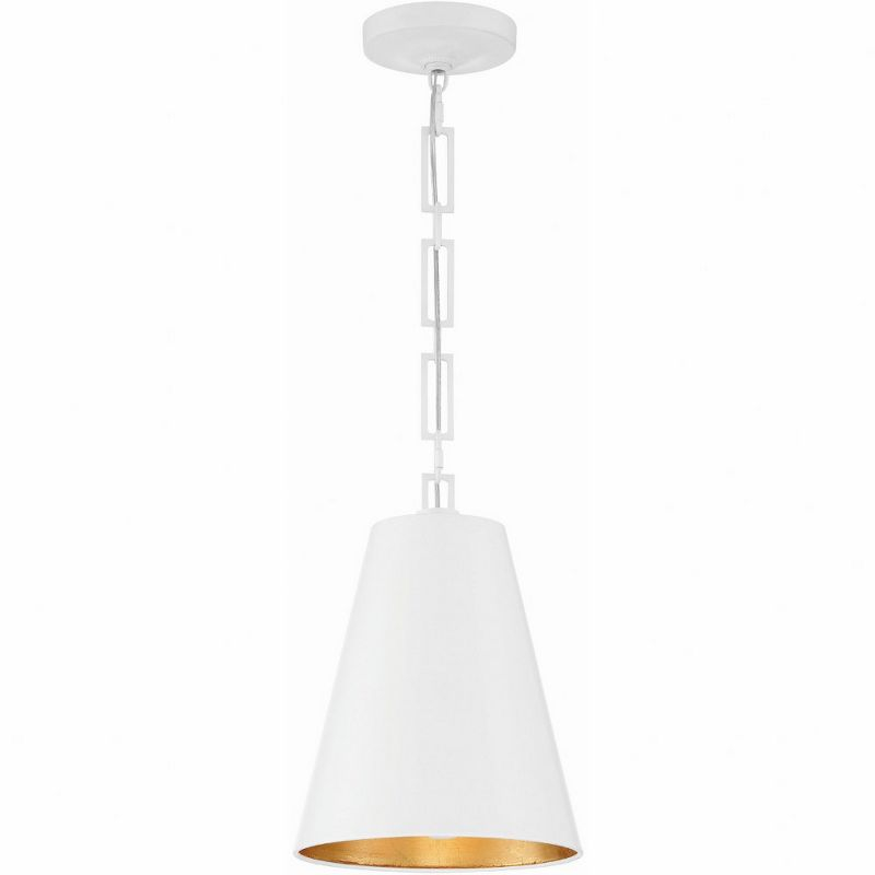 Crystorama Lighting Alston 2 - Light Chandelier in  Matte White/Antique Gold