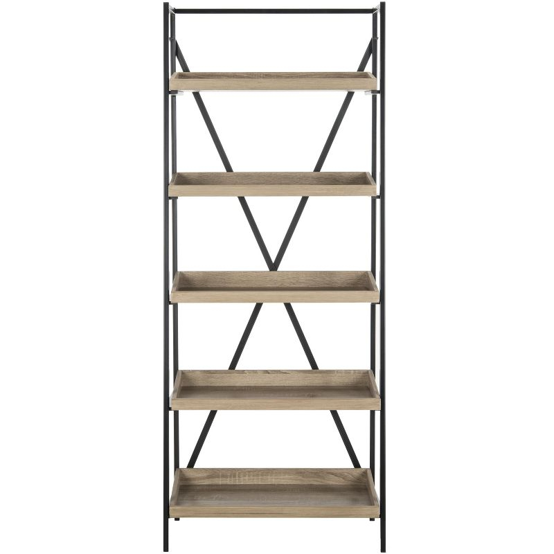 Joel Etagere - FOX4272 - Light Brown/Black - Safavieh Couture