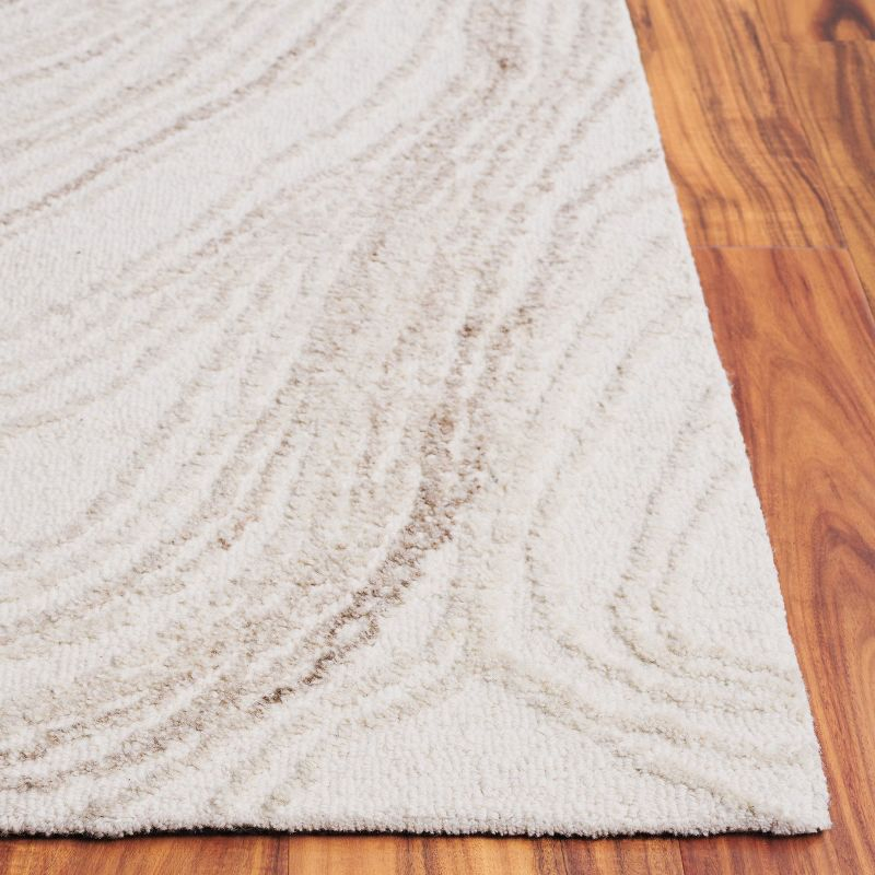 Ebony EBN551 Hand Tufted Area Rug - Ivory/Beige - 6'x9' - Safavieh.