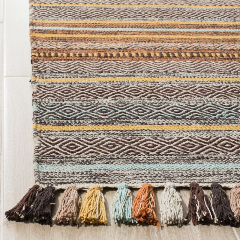 Montauk MTK901 Hand Woven Indoor Area Rug - Turquoise/Brown - 8'x10' - Safavieh.