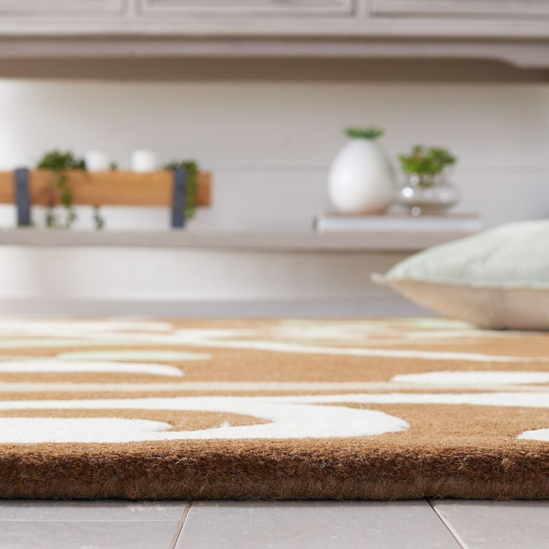 Soho SOH256 Hand Tufted Area Rug - Brown/Multi - 3'6"x5'6" - Safavieh.