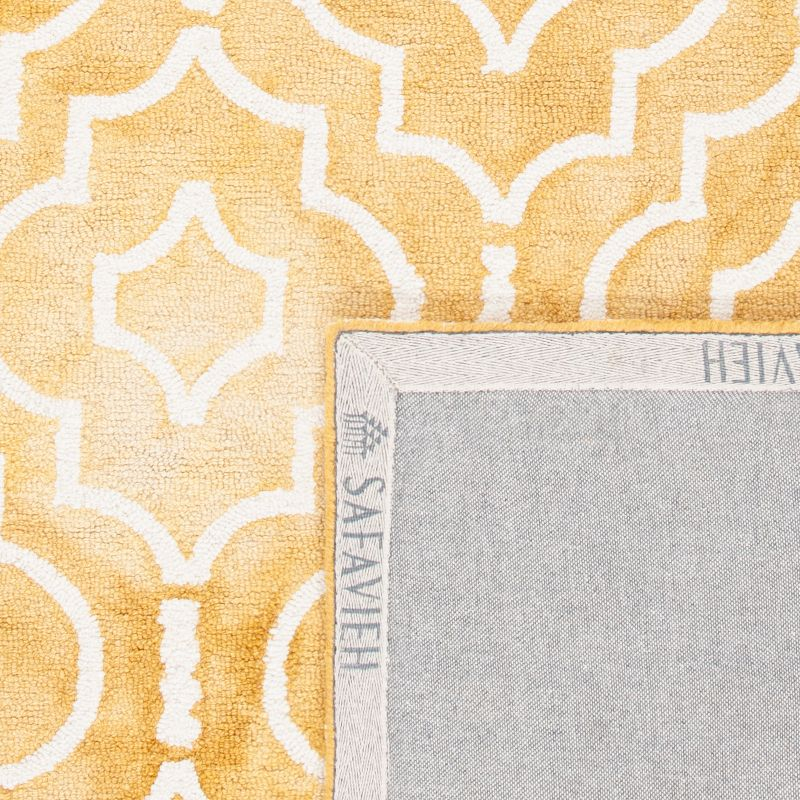 Dip Dye DDY538 Hand Tufted Indoor Area Rug - Gold/Ivory - 8'x10' - Safavieh