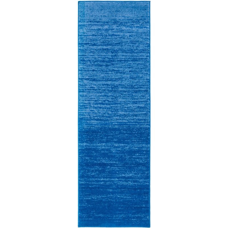 Adirondack ADR113 Non-Shedding Power Loomed Indoor Runner Rug - Light Blue/Dark Blue - 2'6"x8' - Safavieh