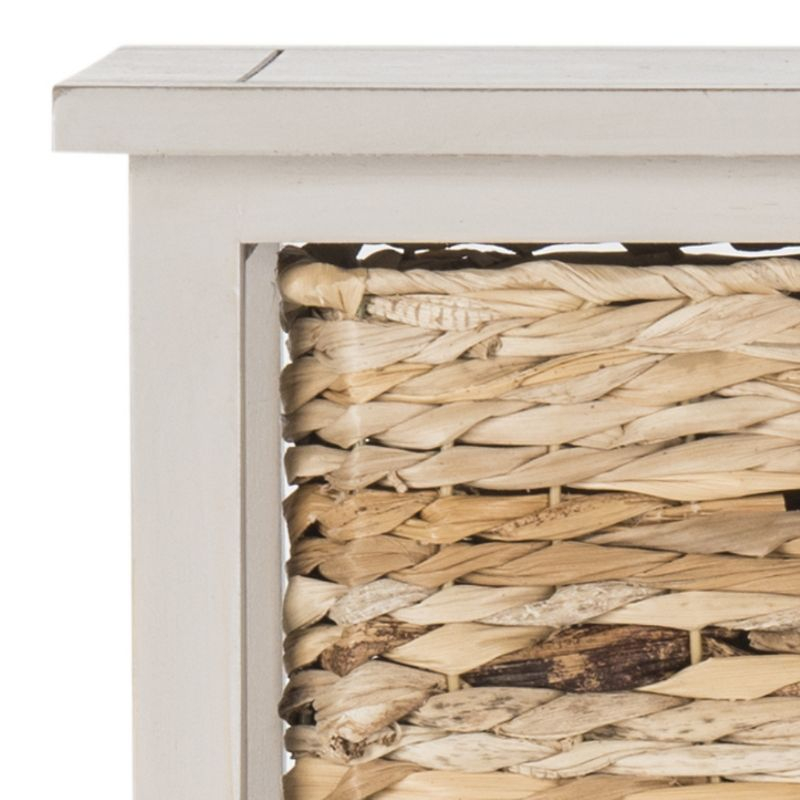 Vedette 5 Wicker Basket Storage Tower - AMH5739 - Vintage Grey - Safavieh Couture