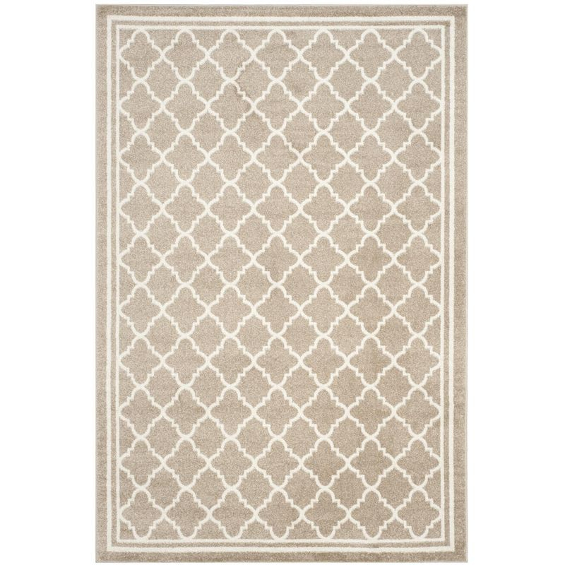 Amherst AMT422 Power Loomed Indoor Area Rug - Wheat/Beige - 5'3"x8' - Safavieh