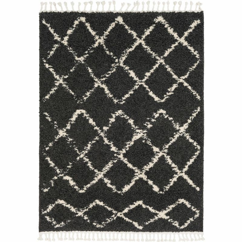 Hauteloom Round Area Rug RD Charcoal