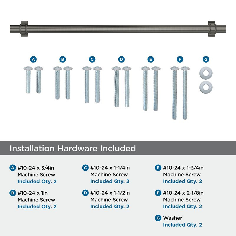 Amerock Davenport 18 inch (457mm) Center-to-Center Gunmetal Appliance Pull